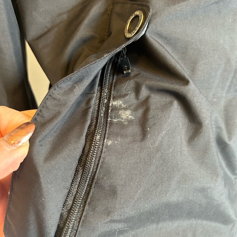 Columbia Omni-Tech Waterproof Rain Jacket Women’s Size L Black Hooded - Picture 6 of 15